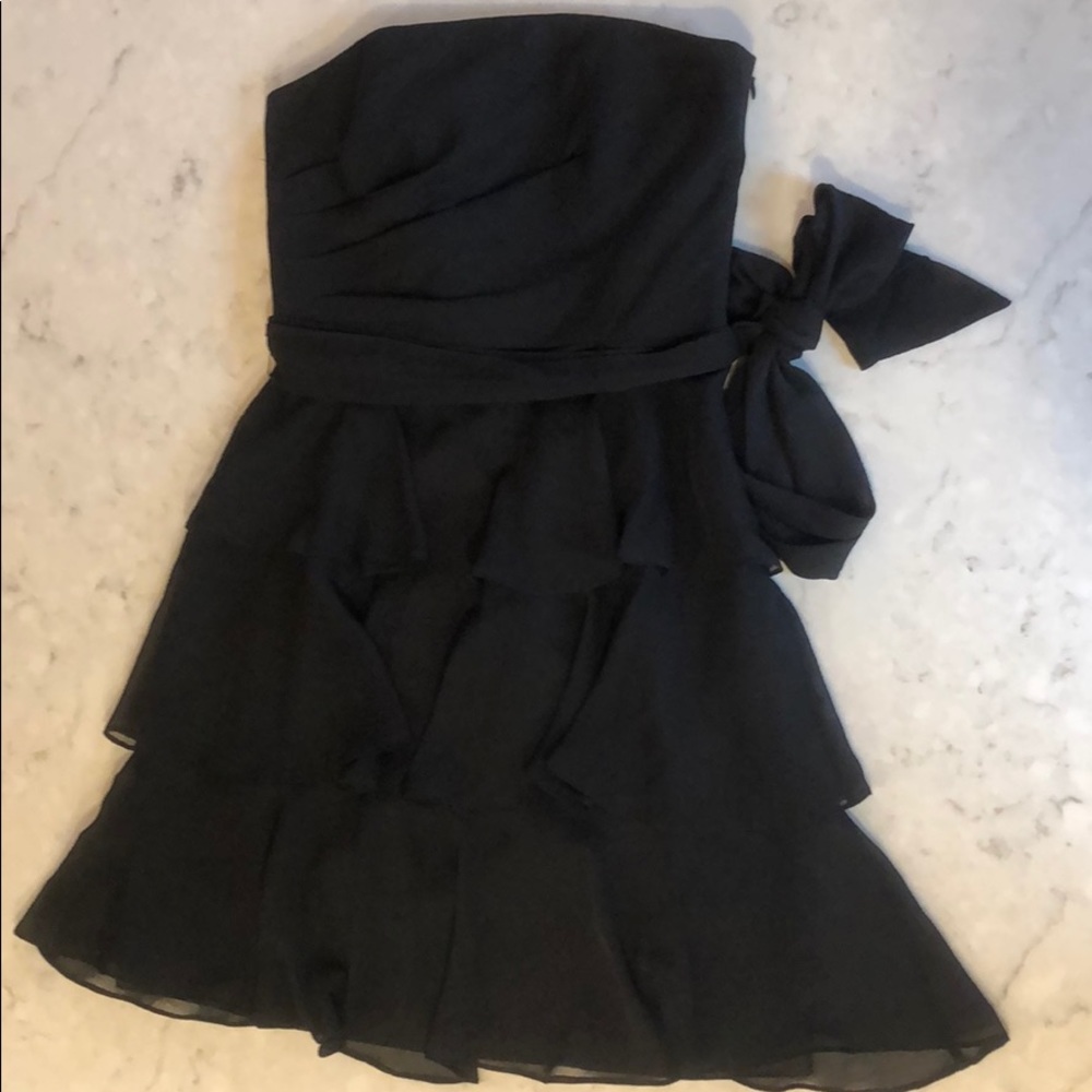 White House Black Market Black Dress sz 6